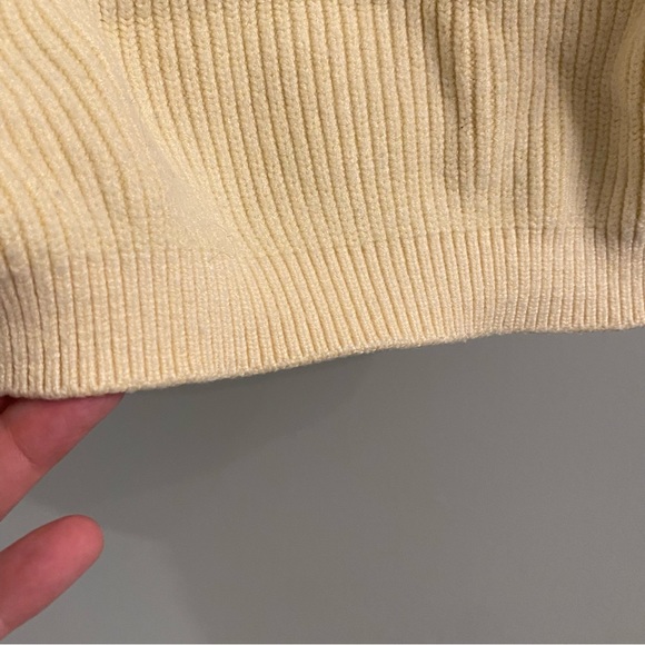 ZARA Small Yellow Cropped Sweater Vest/Tank - Picture 6 of 6